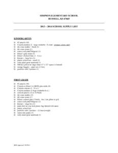 Microsoft Word - School Supply Lists_FY14