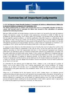 Summary of the judgment in case C[removed]
[removed]Summary of the judgment in case C[removed]