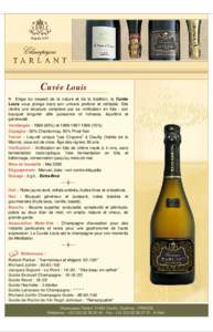 Champagne Tarlant - La Cuvée Louis