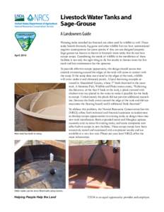 Livestock Water Tanks and Sage-(rouse A Landowners Guide April 2010