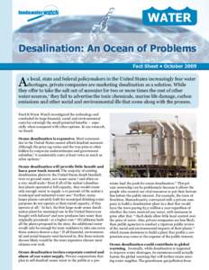 Filters / Environment / Water treatment / Desalination / Drinking water / Water crisis / Kurnell Desalination Plant / Wonthaggi desalination plant / Water supply / Water desalination / Environmental engineering