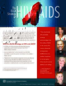 HIV AIDS  The ELCA Strategy on