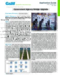 Application Guide Date: February, 2011 No. AG34 Government Agency Bridge Upgrade Customer Category: Government Agency