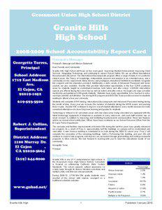 Grossmont Union High School District  Granite Hills