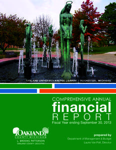 OAKLAND UNIVERSITY KRESGE LIBRARY | ROCHESTER, MICHIGAN  COMPREHENSIVE ANNUAL financial
