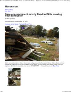 Base encroachment mostly fixed in Bibb, moving now in Houston | Military | Macon.com