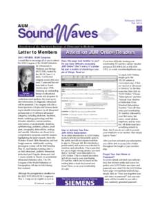 February 2003 Vol. 20:2 AIUM  Sound