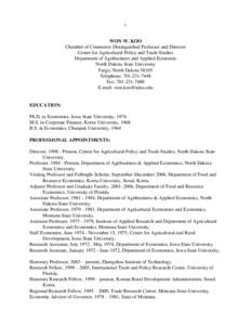 Agricultural economics / Food industry / International trade / Cooperative State Research /  Education /  and Extension Service / Applied Economic Perspectives and Policy / Agriculture / American Journal of Agricultural Economics / Free trade / Food security / Business / Economics / Food and drink