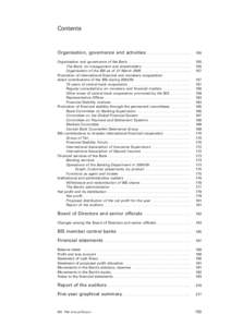 Organisation, governance and activities -  BIS 75th Annual Report  - June 2005