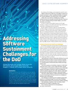 LEGACY SYSTEM SOFTWARE SUSTAINMENT  Addressing Software Sustainment Challenges for