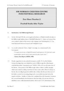 Sir Norman Chester Centre for Football Research  © University of Leicester