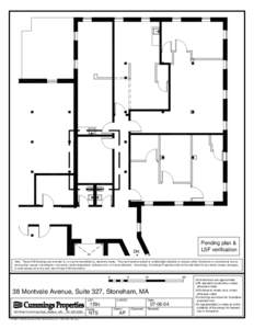 Pending plan & LSF verification DN  Note: These CAD drawings are recorded on, or can be transmitted as, electronic media. They are therefore subject to undetectable alteration or erasure, either intentional or unintentio