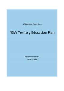 NSW Tertiary Education Strategy 2010