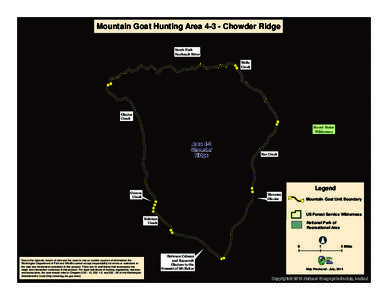 Mountain Goat Hunting Area[removed]Chowder Ridge North Fork Nooksack River ! (