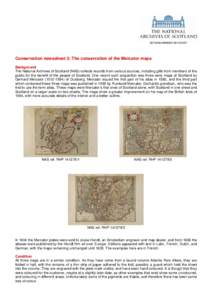 The conservation of the Mercator maps