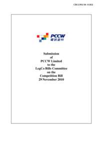 PCCW has previously indicated its support for a general competition law