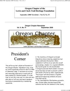 ORLCTHF: September 2000 Newsletter : Vol. 2, No. 4