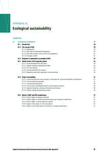 APPENDIX E2  Ecological sustainability CONTENTS E2