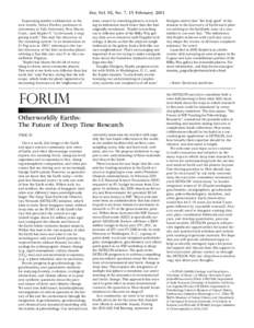 Eos, Vol. 92, No. 7, 15 February 2011 Expressing similar exhilaration at the new results, Debra Fischer, professor of astronomy at Yale University, New Haven, Conn., said Kepler-11 “is obviously a staggering result.”