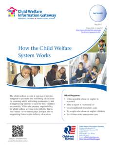 FACTSHEET  May 2012 Disponible en español http://www.childwelfare.gov/pubs/ factsheets/spcpswork.cfm