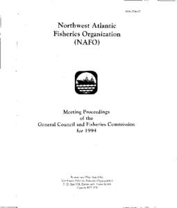 Meeting Proceedings of the General Council and Fisheries Commission for 1994