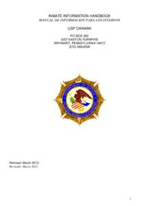 USP Canaan - Combined Handbook 2012 Update