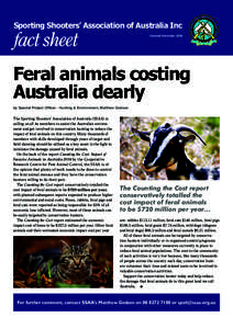 Feral animals costing Australia dearly