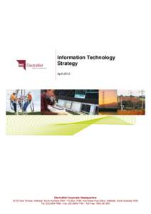Information technology management / Method engineering / Technology / Electric power transmission systems / Information security / Information Technology Infrastructure Library / Electranet / Computer security / Security management / Security / Crime prevention / National security