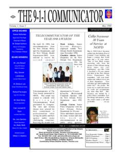 Volume 1, Issue 2  May 1998 enhancing communications between public, public safety agencies and government