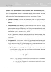 Scientific method / High-performance liquid chromatography / Size-exclusion chromatography / Ion chromatography / Calibration curve / Elution / Column chromatography / Gas chromatography / Chemistry / Chromatography / Science