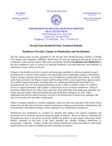 Microsoft Word - Disinfection and Sterilization Technical Bulletin Jan2009.doc