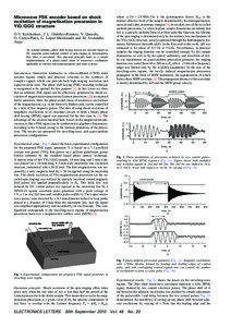 Introduction: Innovation tendencies in ultra-wideband (UWB) radar systems require simple and practical solutions to the synthesis of complex signals which can provide both high ranging resolution and