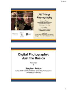   All Things Photography Stephen Patton Agricultural Communications