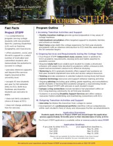 Project STEPP  Fast Facts Program Outline