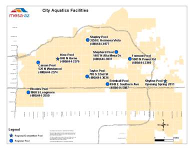 City Aquatics Facilities  THOMAS RD MCDOWELL RD