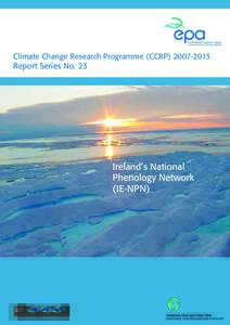 Climate Change Research Programme (CCRPReport Series No. 23 Ireland’s National Phenology Network