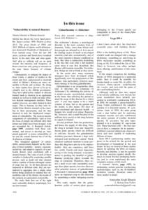 In this issue Vulnerability to natural disasters Natural disaster ≠ Human disaster Odisha has drawn the worst hand possible: Super-cyclone 1999, Phailin cyclone 2013, The great floods of 1980, and[removed]Billions of rup