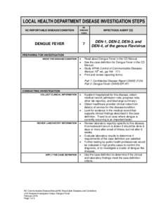 Microbiology / Tropical diseases / Dengue fever / Disease surveillance / Disease / Case definition / Dengue fever outbreaks / Bolivian dengue fever epidemic / Health / Medicine / Epidemiology