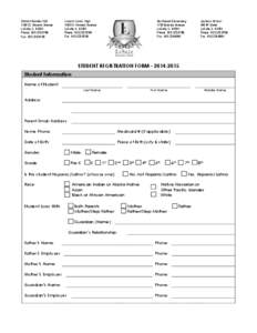 Microsoft Word - Student Registration Form[removed]Updated.doc