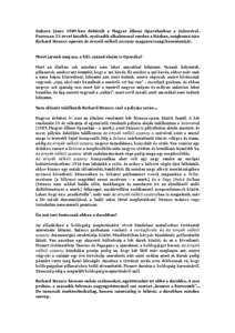 Szikora János 1989-ben debütált a Magyar Állami Operaházban a Saloméval. Pontosan 25 évvel később, nyolcadik alkalommal rendez a Házban, méghozzá újra Richard Strauss-operát: Az árnyék nélküli asszony m