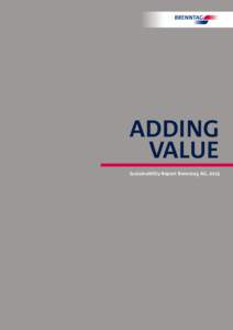 ADDING VALUE Sustainability Report Brenntag AG, 2013 Kapitelinformationen