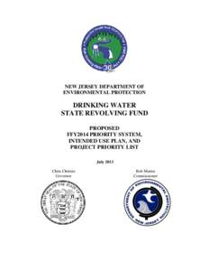 NEW JERSEY DEPARTMENT OF ENVIRONMENTAL PROTECTION DRINKING WATER STATE REVOLVING FUND PROPOSED