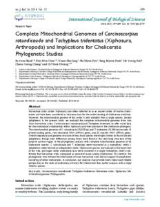 Protein biosynthesis / Living fossils / DNA / Mangrove horseshoe crab / Horseshoe crab / Tachypleus gigas / Atlantic horseshoe crab / Transfer RNA / Tachypleus tridentatus / Biology / Xiphosura / Gene expression