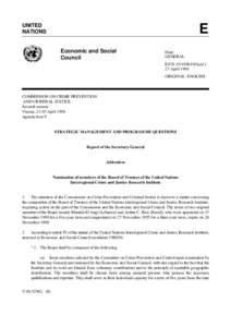 Criminology / Criminal law / Forensic psychology / Crime prevention / United Nations Interregional Crime and Justice Research Institute / Criminal justice / Lawrence W. Sherman / Freda Adler / Law enforcement / Crime / Law