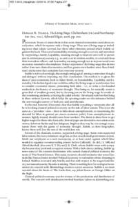 HEI 1 2010_Impaginato:28 Pagina 217  «History of Economic Ideas», xviiiDonald R. Stabile, The Living Wage, Cheltenham (uk) and Northampton (ma, usa), Edward Elgar, 2008, pp. 000.