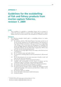 131  APPENDIX 1 Guidelines for the ecolabelling of fish and fishery products from