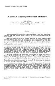 A survey of  European primitive breeds of sheep