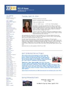 RCLR News The Rotary Club of Little Rock, Arkansas, USA www.littlerockrotary.org Club Meetings