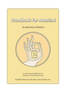 Handbook for Mankind Buddhadasa Bhikkhu BO  S