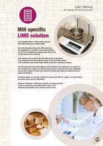 Safe l Milling  ERP software for food production